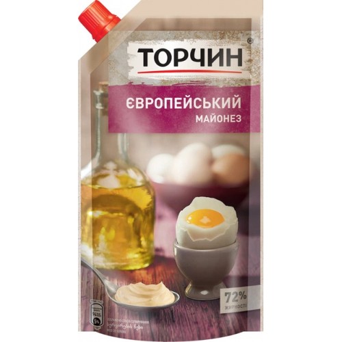 МАЙОНЕЗ 72% ЕВРОПЕЙСКИЙ ТОРЧИН 300Г